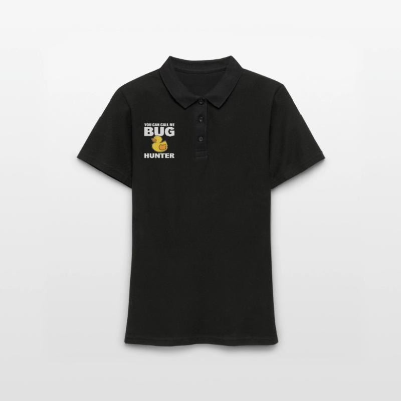 Programmierer -Debugging Computerspezialist Frauen Polo Shirt