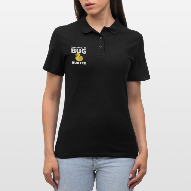 Programmierer -Debugging Computerspezialist Frauen Polo Shirt