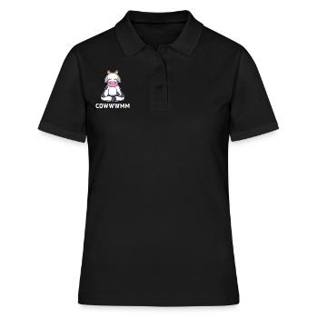 Kuhliebhaber Herder - Frauen Polo Shirt - Schwarz - Vorne - Ailine (174cm)
