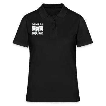Dental Squad Kieferorthopäden - Frauen Polo Shirt - Schwarz - Vorne - Ailine (174cm)