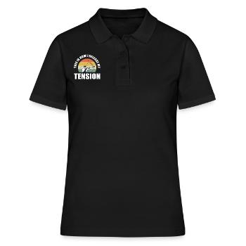 Lustiger Bogenschütze Athlet - Frauen Polo Shirt - Schwarz - Vorne - Ailine (174cm)