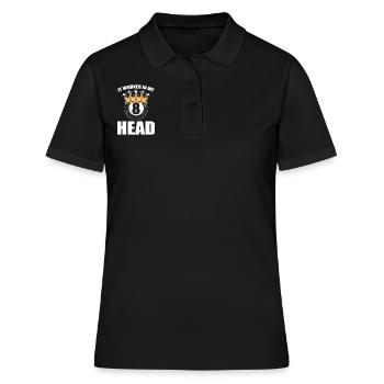 It Worked In My Head Poolspieler - Frauen Polo Shirt - Schwarz - Vorne - Ailine (174cm)