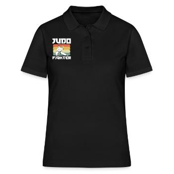 Judo -Kampfkunst Judoka - Frauen Polo Shirt - Schwarz - Vorne - Ailine (174cm)