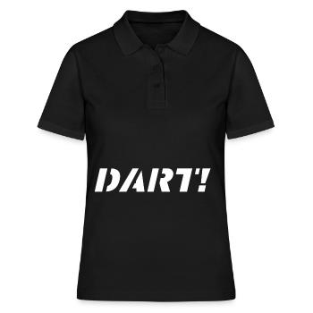 DARD! DARTS ON! - Polo Femme - noir - Devant - Ailine (174cm)