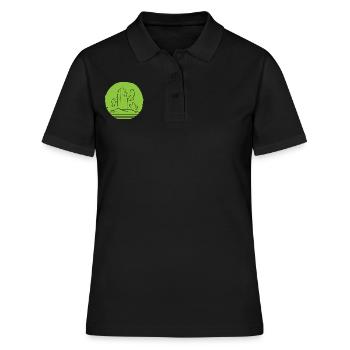 Kaktus saftig Kaktusspezialist - Frauen Polo Shirt - Schwarz - Vorne - Ailine (174cm)