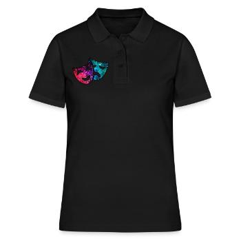 Cosmic Theatre - Women's Polo Shirt - black - Front - Ailine (174cm)