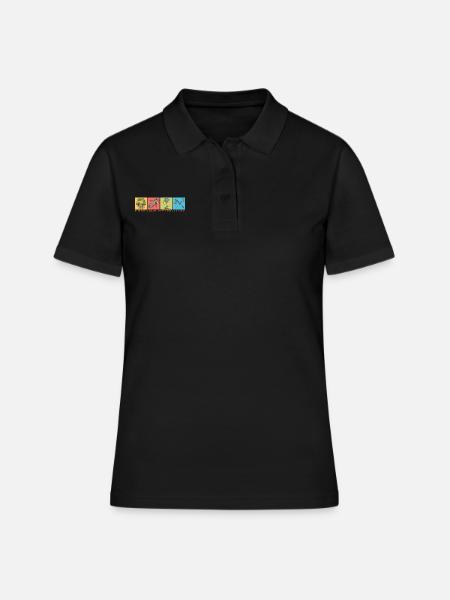 Egyptian Mythology Ägypthische Mythologie - Frauen Polo Shirt - Schwarz