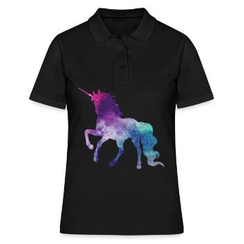 Licorne, Licorne, J’aime les licornes - Polo Femme - noir - Devant - Ailine (174cm)