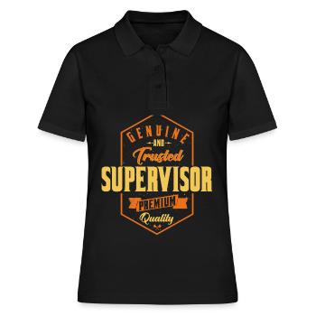 Genuine and trusted supervisor - Women's Polo Shirt - black - Front - Ailine (174cm)
