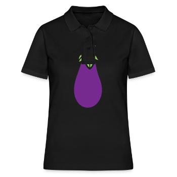 Aubergine - Polo Femme - noir - Devant - Ailine (174cm)