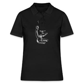 Microscope Sketch - Women's Polo Shirt - black - Front - Ailine (174cm)