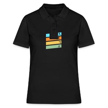Fechter Fechten - Frauen Polo Shirt - Schwarz - Vorne - Ailine (174cm)