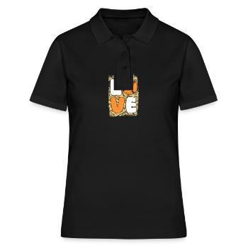 Joueur de baseball Baseball - Polo Femme - noir - Devant - Ailine (174cm)