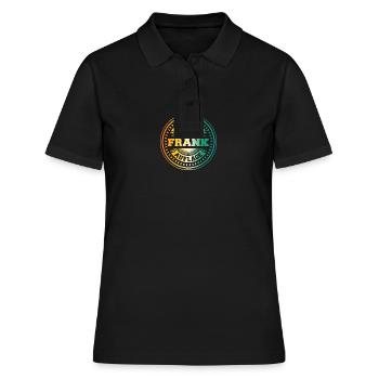 Frank - Frauen Polo Shirt - Schwarz - Vorne - Ailine (174cm)