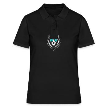 Löwe Florian - Frauen Polo Shirt - Schwarz - Vorne - Ailine (174cm)