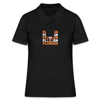 Löwe Florian - Frauen Polo Shirt - Schwarz - Vorne - Ailine (174cm)