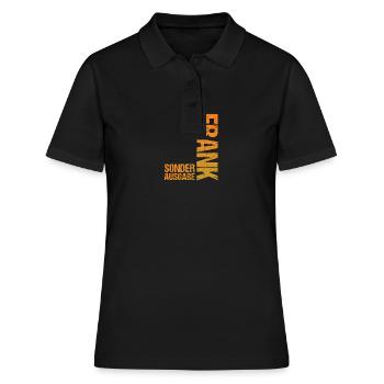 Frank - Frauen Polo Shirt - Schwarz - Vorne - Ailine (174cm)