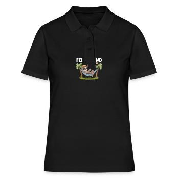Paresseux Emil - Polo Femme - noir - Devant - Ailine (174cm)