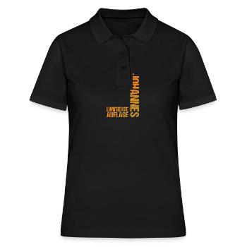 Johannes - Frauen Polo Shirt - Schwarz - Vorne - Ailine (174cm)