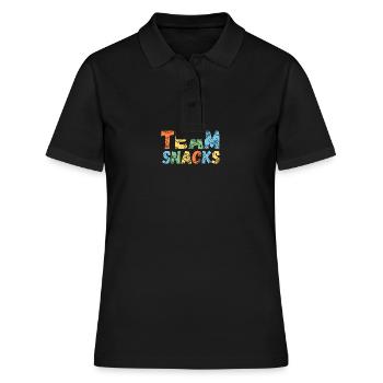 Team Snacks - Women's Polo Shirt - black - Front - Ailine (174cm)