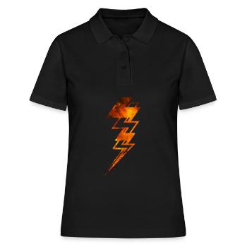 lightning - Women's Polo Shirt - black - Front - Ailine (174cm)