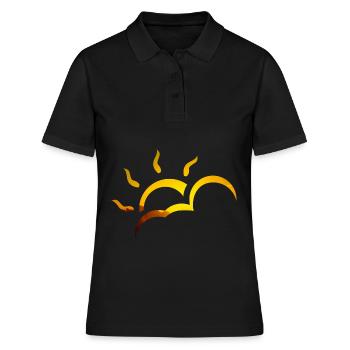 Sonne - Frauen Polo Shirt - Schwarz - Vorne - Ailine (174cm)