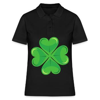 Cloverleaf - Women's Polo Shirt - black - Front - Ailine (174cm)