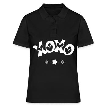 XOXO - Frauen Polo Shirt - Schwarz - Vorne - Ailine (174cm)