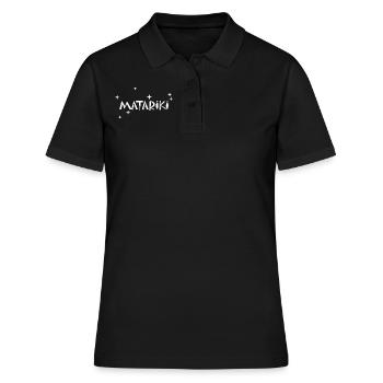 Maori de Nouvelle-Zélande - Matariki Stars 2b - Polo Femme - noir - Devant - Ailine (174cm)