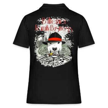 Bull Terrier - It's Family Business - Women's Polo Shirt - black - Back - Ailine (174cm)