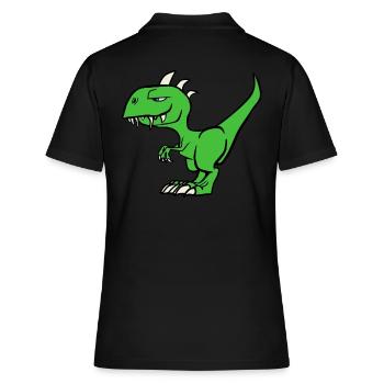 Dinosaures - Polo Femme - noir - Dos - Ailine (174cm)