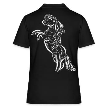 Cheval - Polo Femme - noir - Dos - Ailine (174cm)