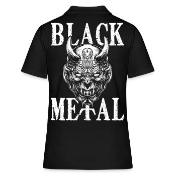 Black Metal Démon - Polo Femme - noir - Dos - Ailine (174cm)