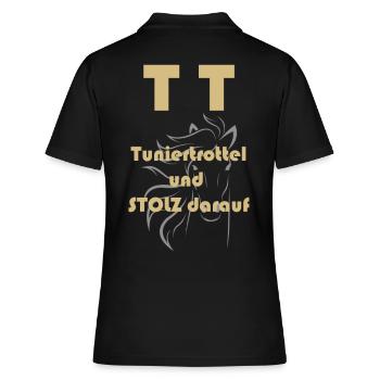 Compétition idiot TT équitation - Polo Femme - noir - Dos - Ailine (174cm)