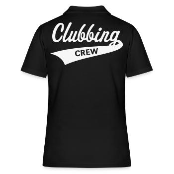 Clubbing Crew (Fête / Célébrations / Danse / Blanc) - Polo Femme - noir - Dos - Ailine (174cm)