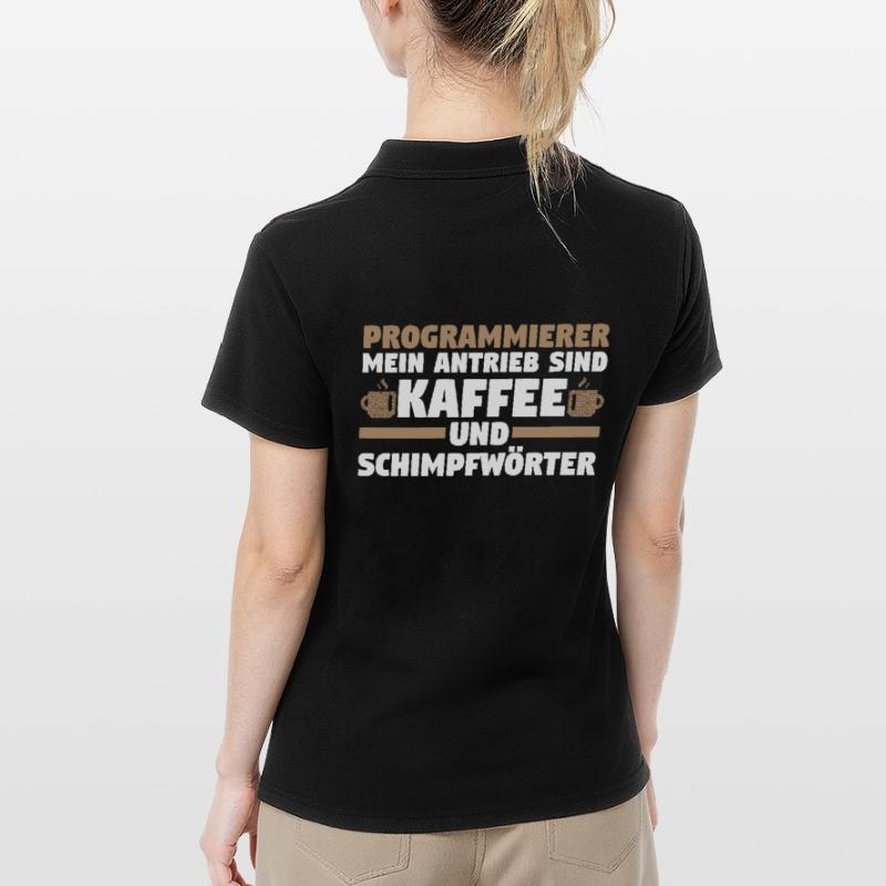 Programmieren Entwickler Coder Kaffee Programmiere Frauen Polo Shirt