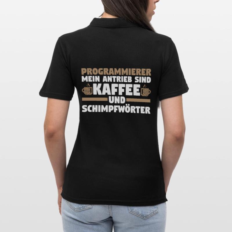 Programmieren Entwickler Coder Kaffee Programmiere Frauen Polo Shirt