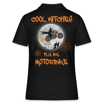 Sorcières cool Motobike - Bike Chopper - Polo Femme - noir - Dos - Ailine (174cm)