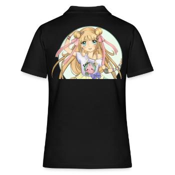 Mangas - Polo Femme - noir - Dos - Ailine (174cm)