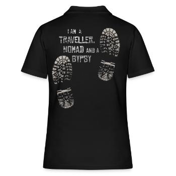 Cadeaux T-shirts et gadgets personnalisés - Polo Femme - noir - Dos - Ailine (174cm)