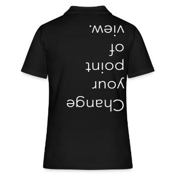 Changez votre point de vue, Typographie - Polo Femme - noir - Dos - Ailine (174cm)