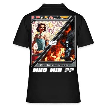 Duel Retro Metal Moderne - Polo Femme - noir - Dos - Ailine (174cm)