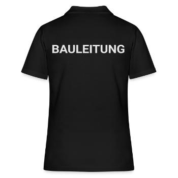 Bauleitung - Bauleiter Geschenk - Frauen Polo Shirt - Schwarz - Hinten - Ailine (174cm)