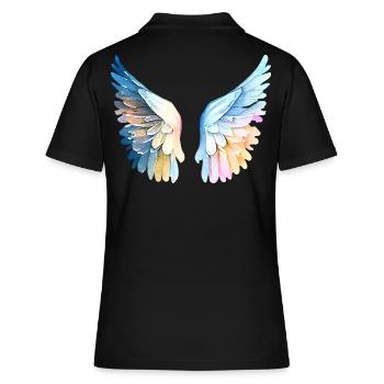 Ailes d'Ange Pastel Angelwings - Polo Femme - noir - Dos - Ailine (174cm)