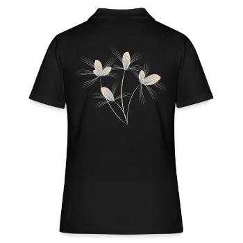 Bouquet de fleurs - Polo Femme - noir - Dos - Ailine (174cm)