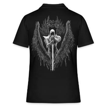 HEROIC FANTASY GOTHIC TATTOO TATTOO METAL - Women's Polo Shirt - black - Back - Ailine (174cm)
