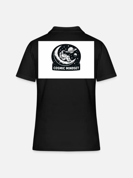 Mentalité cosmique - Polo Femme - noir
