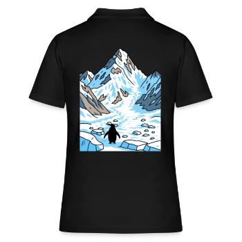 Sentier du glacier Penguin - Polo Femme - noir - Dos - Ailine (174cm)