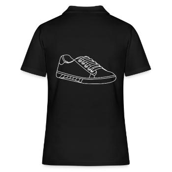 Sneaker Schuh Schuhe - Frauen Polo Shirt - Schwarz - Hinten - Ailine (174cm)