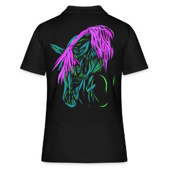 Cheval - Polo Femme - noir - Dos - Ailine (174cm)